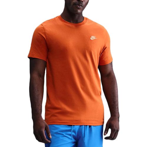 Camiseta Masculina Nike Sportswear Club Laranja-AR4997-893- -1-